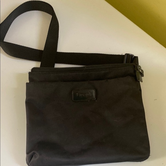 Lipault Paris Black Nylon Crossbody Bag - Picture 1 of 11